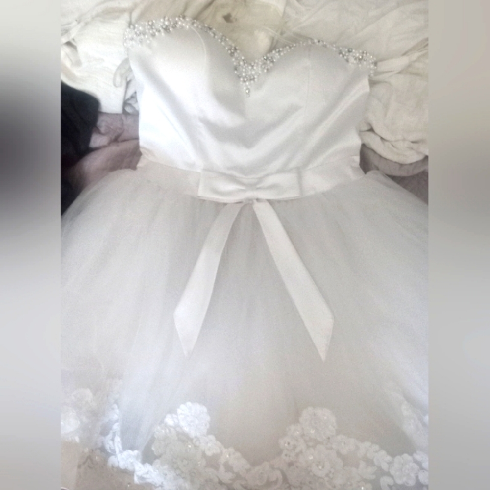 Sherri Hill, Sadie Robertson, Size 6, White